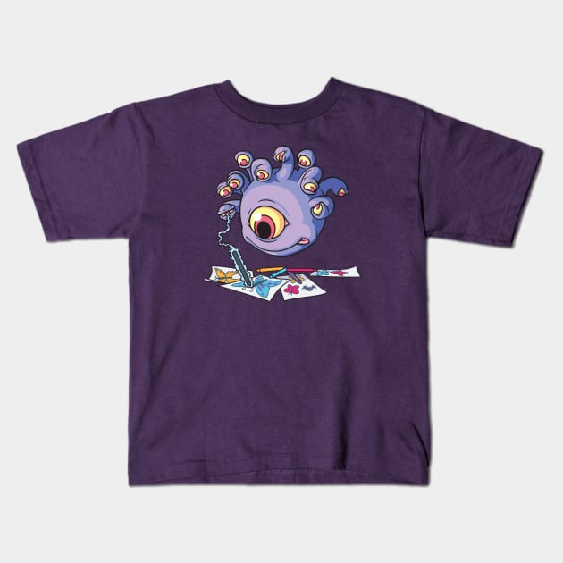 Beauty Is in the Eyes of the Monster Kids T-Shirt by GiveNoFox